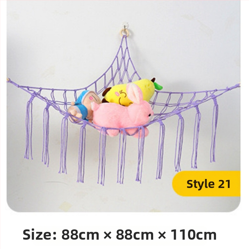 Τσάντα αιώρας παιχνιδιών με τριγωνικό δίχτυ Διασυνοριακή τσάντα αποθήκευσης παιχνιδιών θερμής εξόρυξης Κρεμαστή τσάντα αποθήκευσης βελούδινου παιχνιδιού Δίχτυ αποθήκευσης τριγωνικού δίχτυ