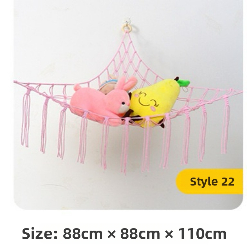 Τσάντα αιώρας παιχνιδιών με τριγωνικό δίχτυ Διασυνοριακή τσάντα αποθήκευσης παιχνιδιών θερμής εξόρυξης Κρεμαστή τσάντα αποθήκευσης βελούδινου παιχνιδιού Δίχτυ αποθήκευσης τριγωνικού δίχτυ