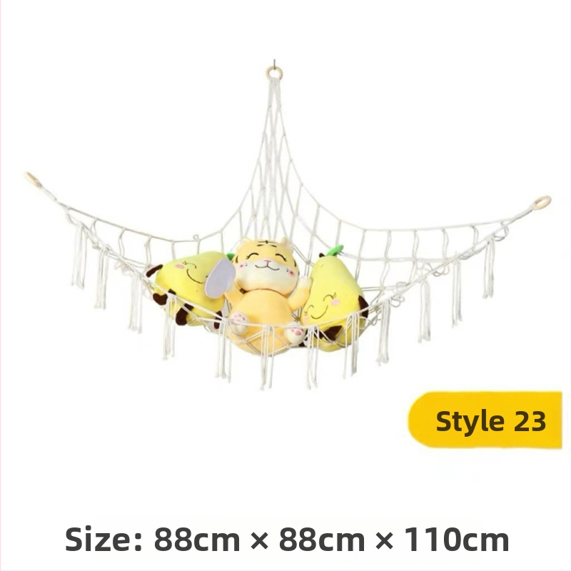 Τσάντα αιώρας παιχνιδιών με τριγωνικό δίχτυ Διασυνοριακή τσάντα αποθήκευσης παιχνιδιών θερμής εξόρυξης Κρεμαστή τσάντα αποθήκευσης βελούδινου παιχνιδιού Δίχτυ αποθήκευσης τριγωνικού δίχτυ