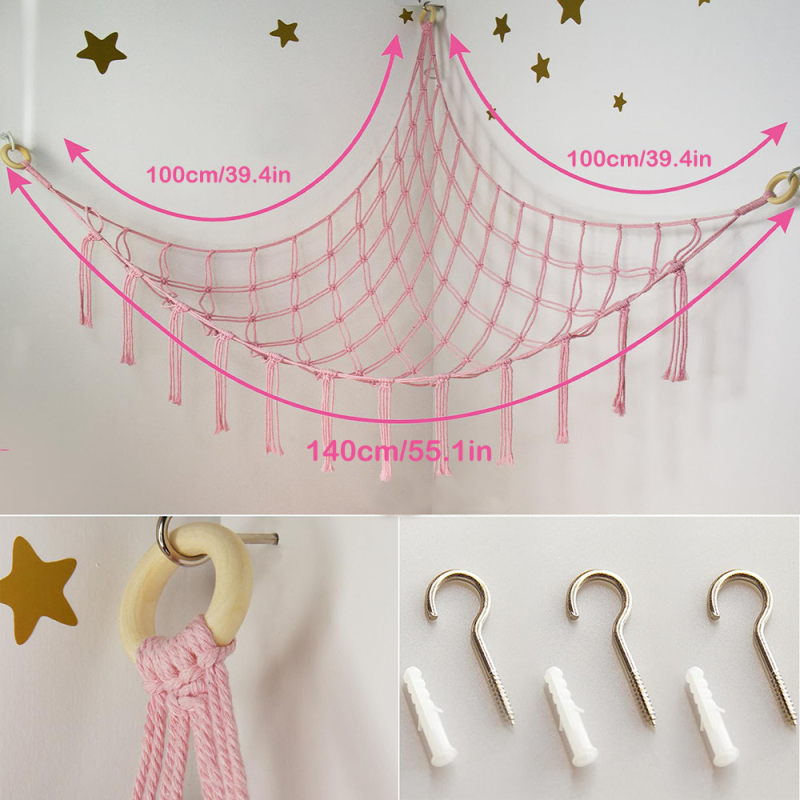 Τσάντα αιώρας παιχνιδιών με τριγωνικό δίχτυ Διασυνοριακή τσάντα αποθήκευσης παιχνιδιών θερμής εξόρυξης Κρεμαστή τσάντα αποθήκευσης βελούδινου παιχνιδιού Δίχτυ αποθήκευσης τριγωνικού δίχτυ