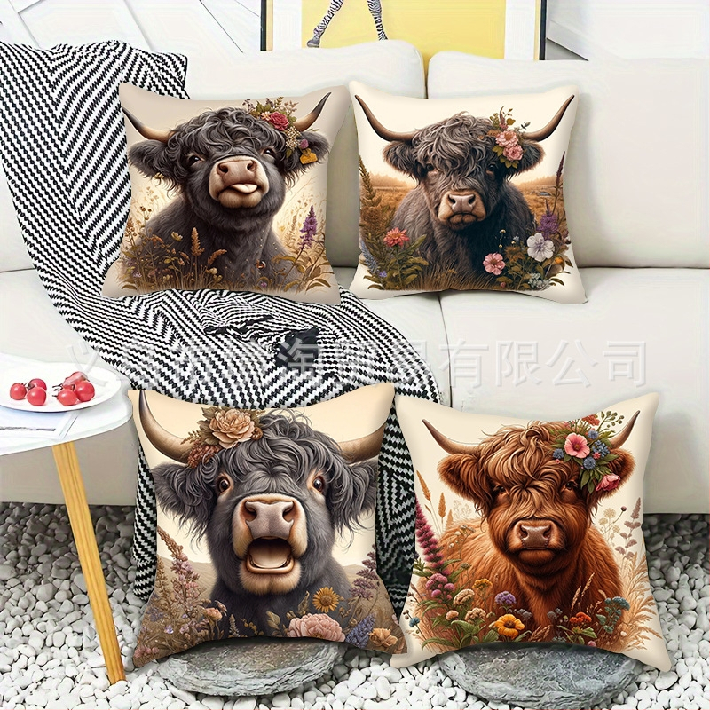 Obliečka na vankúš Crossborder Explosions Linen Peach Leather Short Plush Mao Niu Home Living Room Sofa Couch Couple Couple