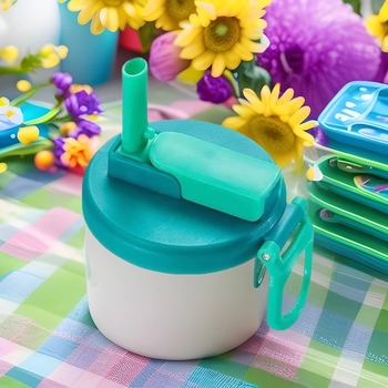 Новата сламка за кутия за кола на Amazon, преносима кутия, капак за чаша с хранителен клас, силикон против протичане и комари