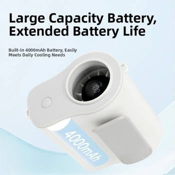 2025 m. naujas didelės spartos prie juosmens tvirtinamas ventiliatorius darbui lauke, nešiojamas USB įkrovimo prie juosmens tvirtinamas ventiliatorius su ilgu baterijos veikimo laiku