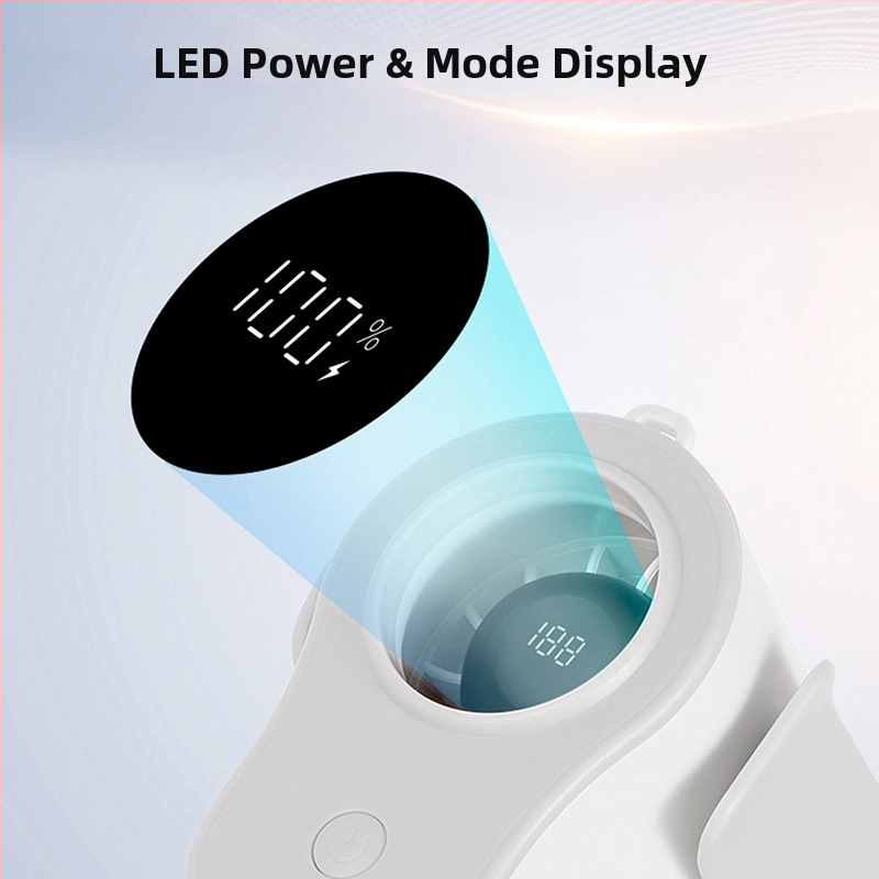 2025 Нов високоскоростен вентилатор за монтиране на кръста за работа на открито, преносим вентилатор за монтиране на кръста с USB зареждане и дълъг живот на батерията