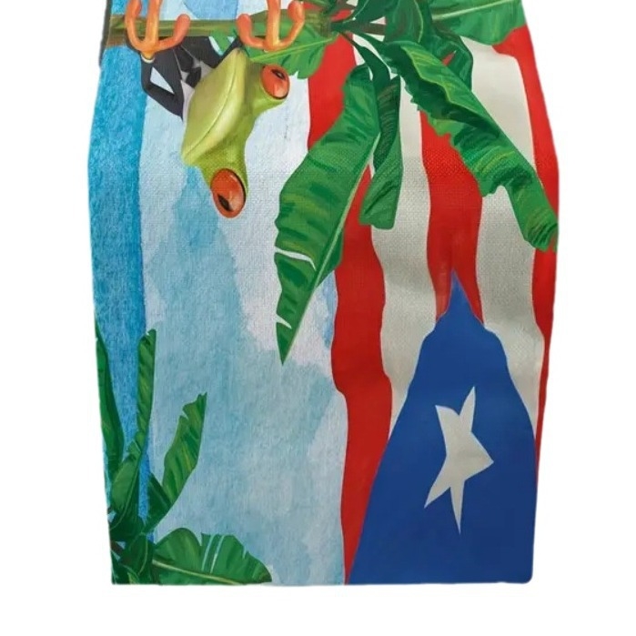 Stalo vėliavėlė su Amerikos vėliava ir varlės raštu. Restorano salės pokylių dekoravimas. Temos: AliExpress, Amazon, Cross Border Wholesale.