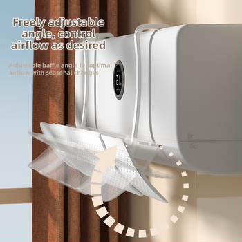 Ištraukiamas, nereikalaujantis montavimo oro kondicionieriaus vėjo deflektorius, prie sienos tvirtinamas oro kondicionierius, vėjo užuolaida, prie sienos tvirtinamas universalus tiesioginio vėjo deflektorius