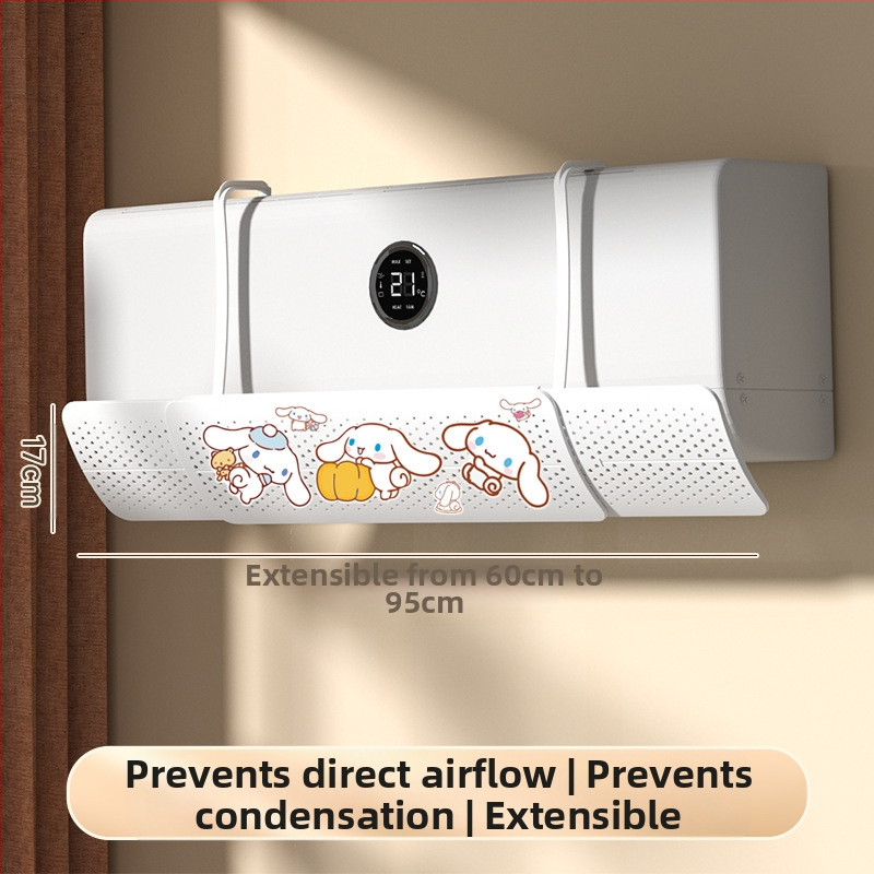 Ištraukiamas, nereikalaujantis montavimo oro kondicionieriaus vėjo deflektorius, prie sienos tvirtinamas oro kondicionierius, vėjo užuolaida, prie sienos tvirtinamas universalus tiesioginio vėjo deflektorius