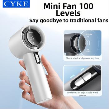 Cyke Violent Fan Υψηλής Ταχύτητας Ανεμιστήρας Χειρός 100 Ταχυτήτων Μίνι Επαναφορτιζόμενος Μικρός Ανεμιστήρας Ψύξης Πάγου με Τουρμπίνα