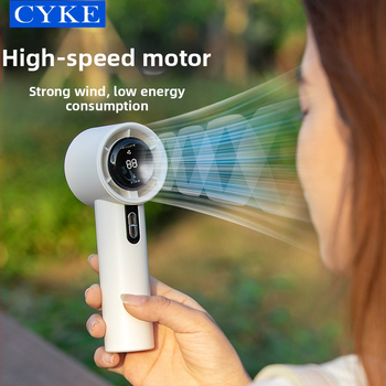 Cyke Violent Fan Υψηλής Ταχύτητας Ανεμιστήρας Χειρός 100 Ταχυτήτων Μίνι Επαναφορτιζόμενος Μικρός Ανεμιστήρας Ψύξης Πάγου με Τουρμπίνα