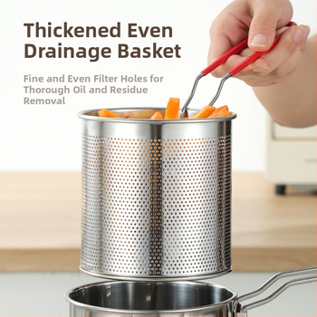 304 roostevabast terasest praepann filtriga, äriliseks kasutamiseks mõeldud praetud vardad, väikese poti köök, multifunktsionaalne paksendatud praepann piiriüleselt