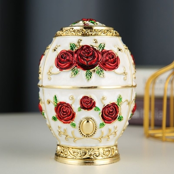 Piiriülene plahvatusohtlik valgus luksuslik Põhjala loominguline kodukaunistamine kaetud hambatikukarbi purgid majapidamistarvete lameda põhjaga munakujuline hambatikk