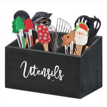 Έτοιμο ξύλινο κουτί αποθήκευσης μαχαιριών, πιρουνιών και κουταλιών, κουτί αποθήκευσης επιτραπέζιων σκευών μαγειρέματος, σκεύη κουζίνας από μασίφ ξύλο, οικιακή χρήση