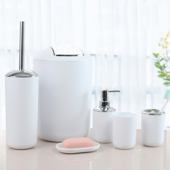 Костюм за почистване на баня Amazon Crossborder Нов комплект за баня с галванизирани кофи за боклук, хотелски принадлежности за баня