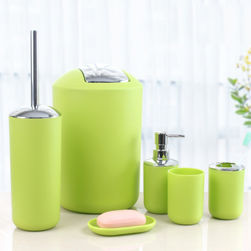 Костюм за почистване на баня Amazon Crossborder Нов комплект за баня с галванизирани кофи за боклук, хотелски принадлежности за баня