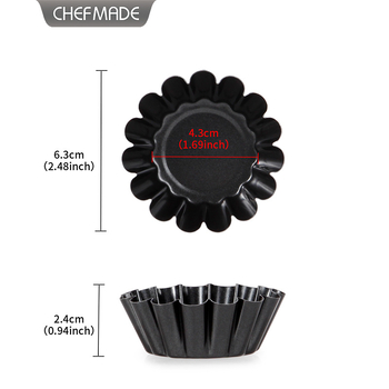 Φόρμα τάρτας αυγού Xuechu Chrysanthemum, φόρμα τάρτας αυγού σε σχήμα ηλιακού λουλουδιού, μικρό ταψί ψησίματος για κέικ, εμπορική φόρμα τάρτας αυγού