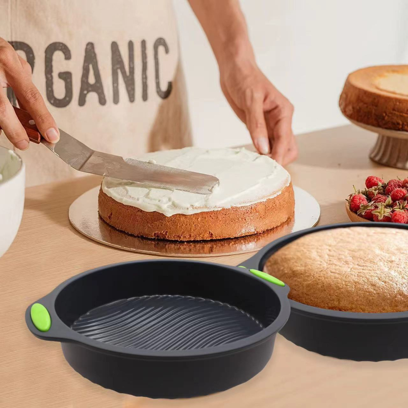 Silikoninė torto forma duonos forma skrebučių kepimo skarda diskas šifono torto forma spurgų keksiukų puodelis kepėjas