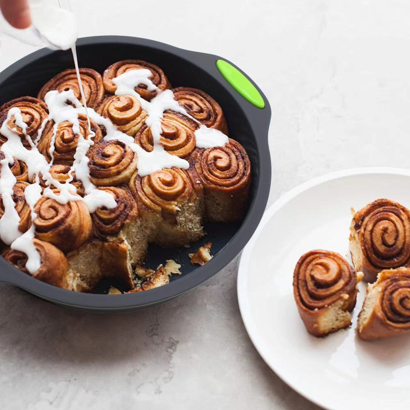 Silikoninė torto forma duonos forma skrebučių kepimo skarda diskas šifono torto forma spurgų keksiukų puodelis kepėjas