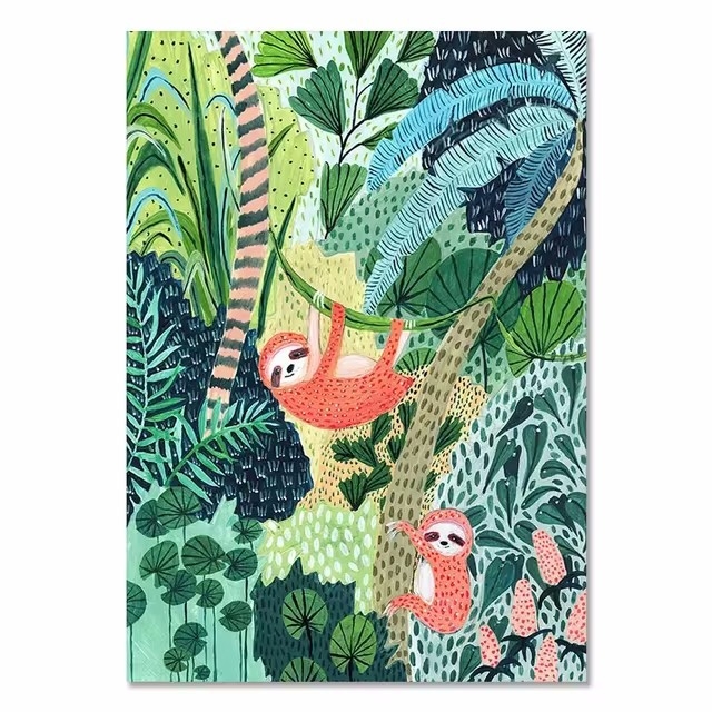 Põhjamaade värviline abstraktne mood Maroko tüdruk kodu magamistoa diivani seina hotelli kaunistus kontori rippuv maal