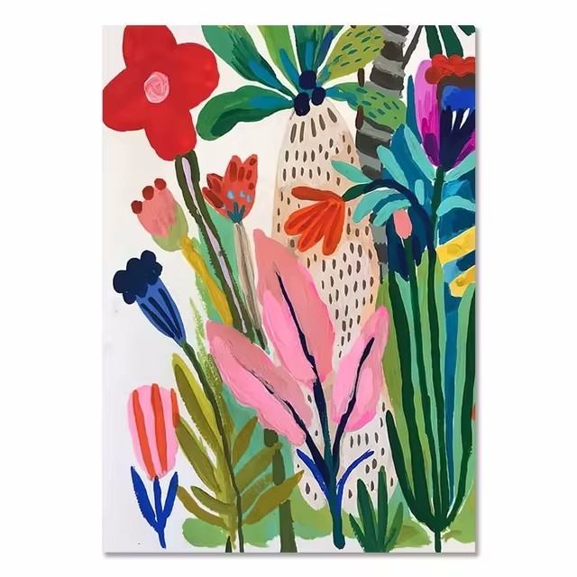 Põhjamaade värviline abstraktne mood Maroko tüdruk kodu magamistoa diivani seina hotelli kaunistus kontori rippuv maal