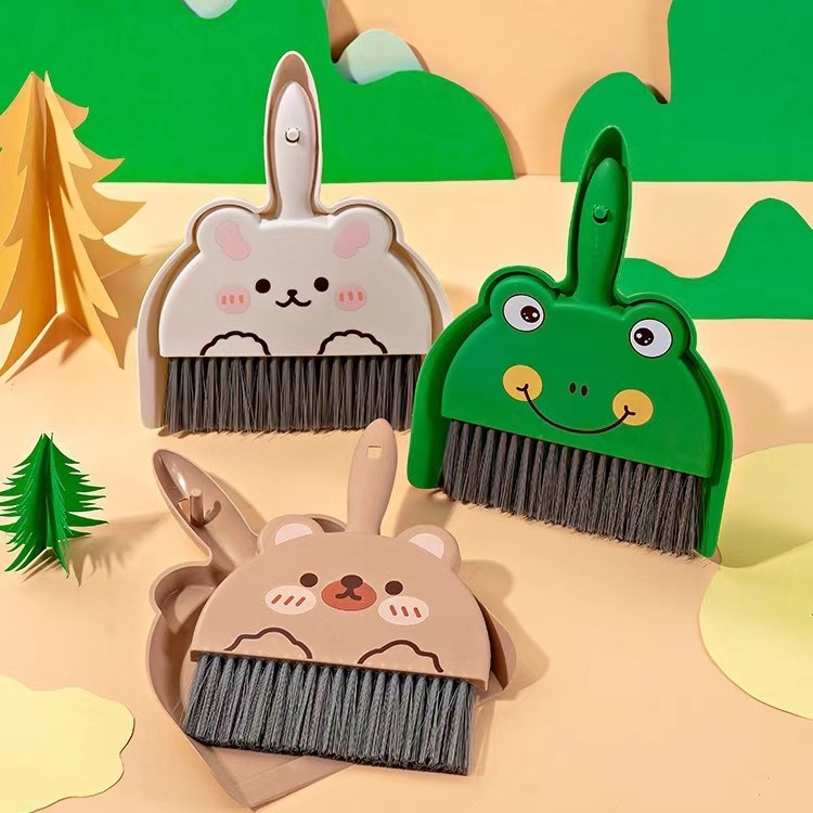 Darbvirsmas mini maza slota, galda slaucīšanas rīks, atkritumu liekšķere, kombinēta maza slota, vienkārša slaucīšana bērniem un sākumskolas skolēniem