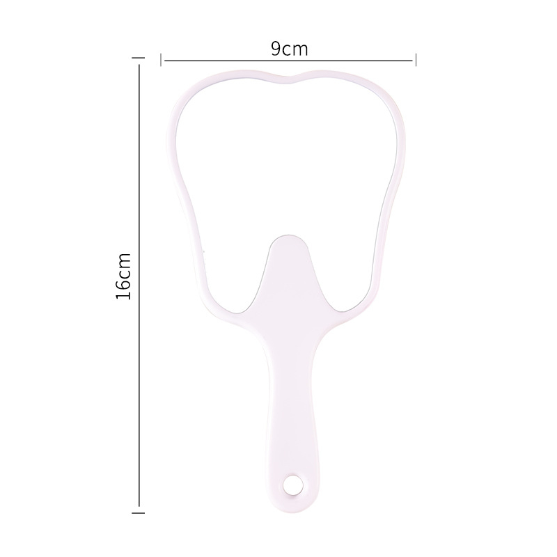Fogtükör, Rajzfilm Szépségtükör, Hordozható Fogantyús Tükör, Aranyos Kézi Tükör, Nyomtatható Logó, Műanyag Asztali Kis Tükör