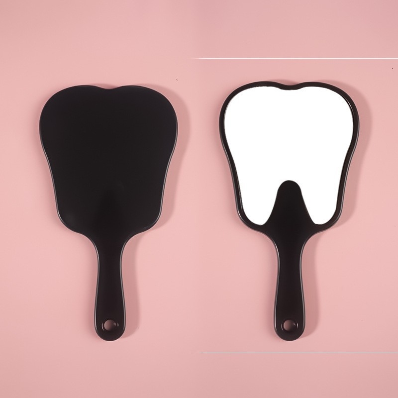 Fogtükör, Rajzfilm Szépségtükör, Hordozható Fogantyús Tükör, Aranyos Kézi Tükör, Nyomtatható Logó, Műanyag Asztali Kis Tükör