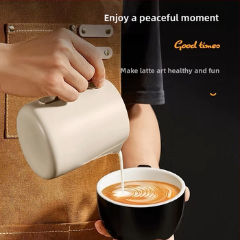 Borcan de ceară pentru flori de cafea, cu cântar din oțel inoxidabil, cu gură ascuțită, ceașcă de flori, cafenea, borcan de spumare a laptelui, ceașcă de ceară pentru topire