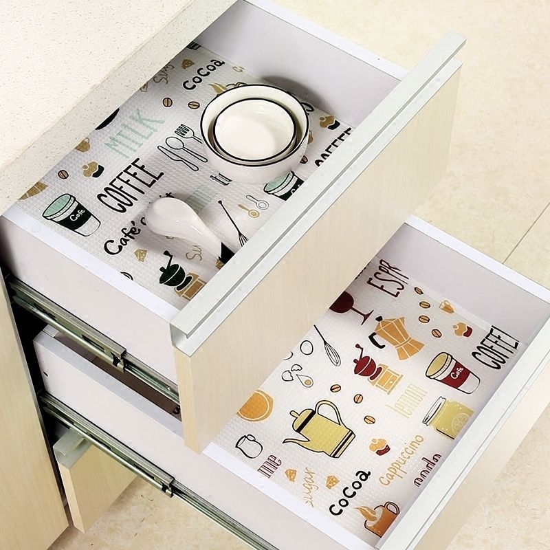 Lõigatav trükitud õlikindel ja libisemisvastane kapimatt sahtlipaberist kingakapp riidekapp veekindel matt sahtlipaberist niiskuskindel Xiliang