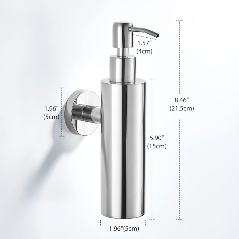 Μηχανική Ξενοδοχείο από ανοξείδωτο χάλυβα Διανομέας σαπουνιού Επιτοίχιο σαμπουάν Αφρόλουτρο Υπο-μπουκάλι Πρέσα καθαρισμού υγρού μπουκαλιού Σαπούνι υγρού μπουκαλιού