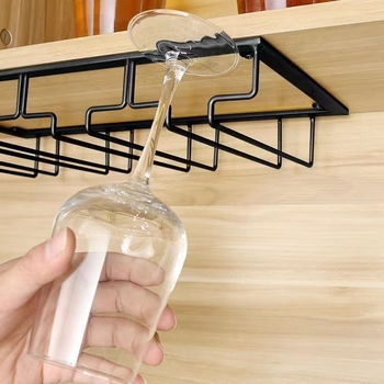 Európai stílusú kreatív borospohártartó, függő borospohár, könnyű, luxus, csúcskategóriás pohártartó, dupla soros, fordított bortartó