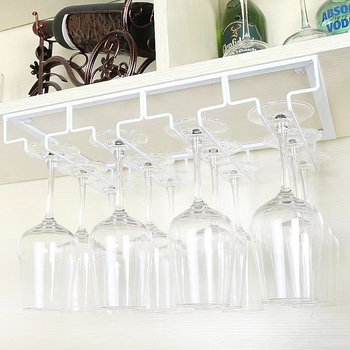 Európai stílusú kreatív borospohártartó, függő borospohár, könnyű, luxus, csúcskategóriás pohártartó, dupla soros, fordított bortartó