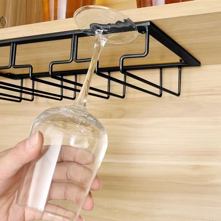 Európai stílusú kreatív borospohártartó, függő borospohár, könnyű, luxus, csúcskategóriás pohártartó, dupla soros, fordított bortartó