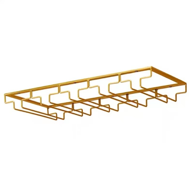 Európai stílusú kreatív borospohártartó, függő borospohár, könnyű, luxus, csúcskategóriás pohártartó, dupla soros, fordított bortartó