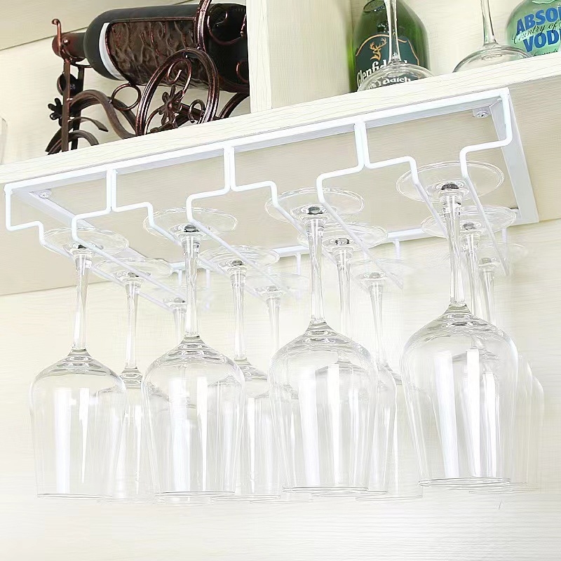 Európai stílusú kreatív borospohártartó, függő borospohár, könnyű, luxus, csúcskategóriás pohártartó, dupla soros, fordított bortartó