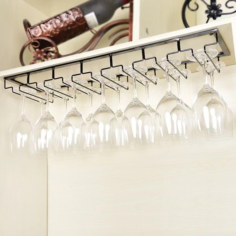 Európai stílusú kreatív borospohártartó, függő borospohár, könnyű, luxus, csúcskategóriás pohártartó, dupla soros, fordított bortartó