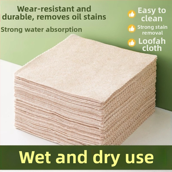 Luffa Rag Kitchen õlivaba nõudepesulapp, kergesti puhastatav 2024. aasta uus majapidamises imava kiuga puhastuslappide tehas