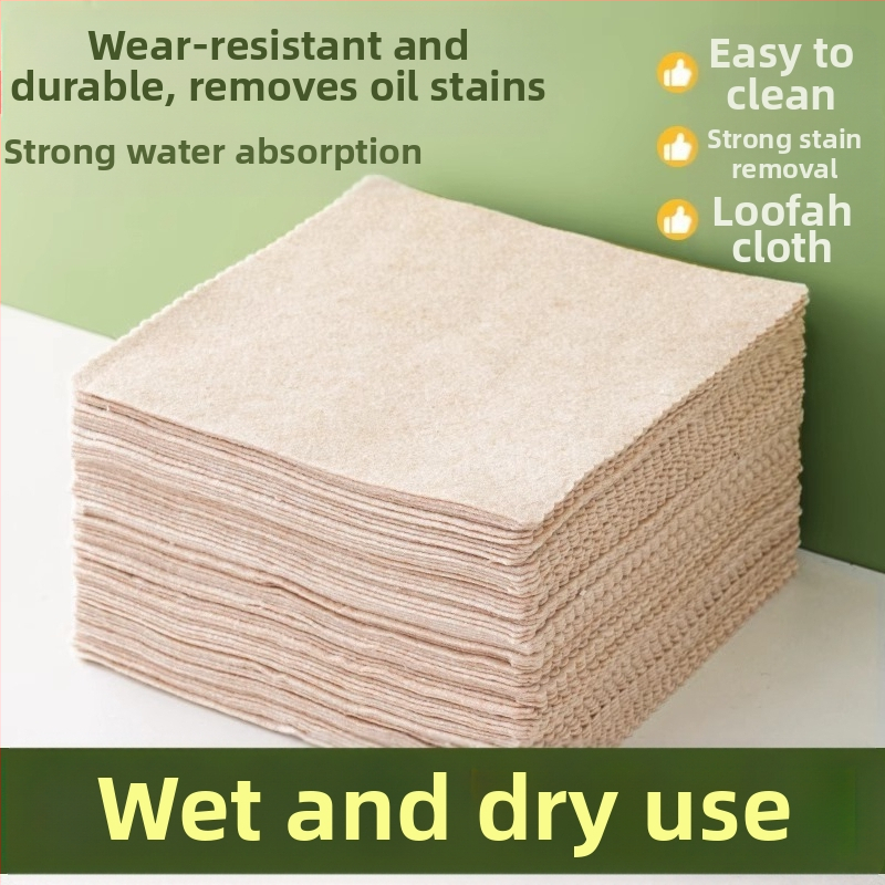 Кърпа за миене на съдове Luffa Rag за кухня без масло, лесна за почистване, 2024 г., нова фабрика за абсорбиращи влакна за почистване на домакински продукти