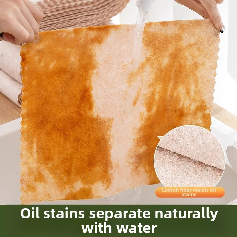 Кърпа за миене на съдове Luffa Rag за кухня без масло, лесна за почистване, 2024 г., нова фабрика за абсорбиращи влакна за почистване на домакински продукти