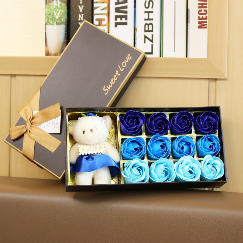 18 roosi seebilillede kinkekarbid, väikesed kingitused üritustele, praktilised kingitused, suveniirid, seebililled piiriülene kohaletoimetamine