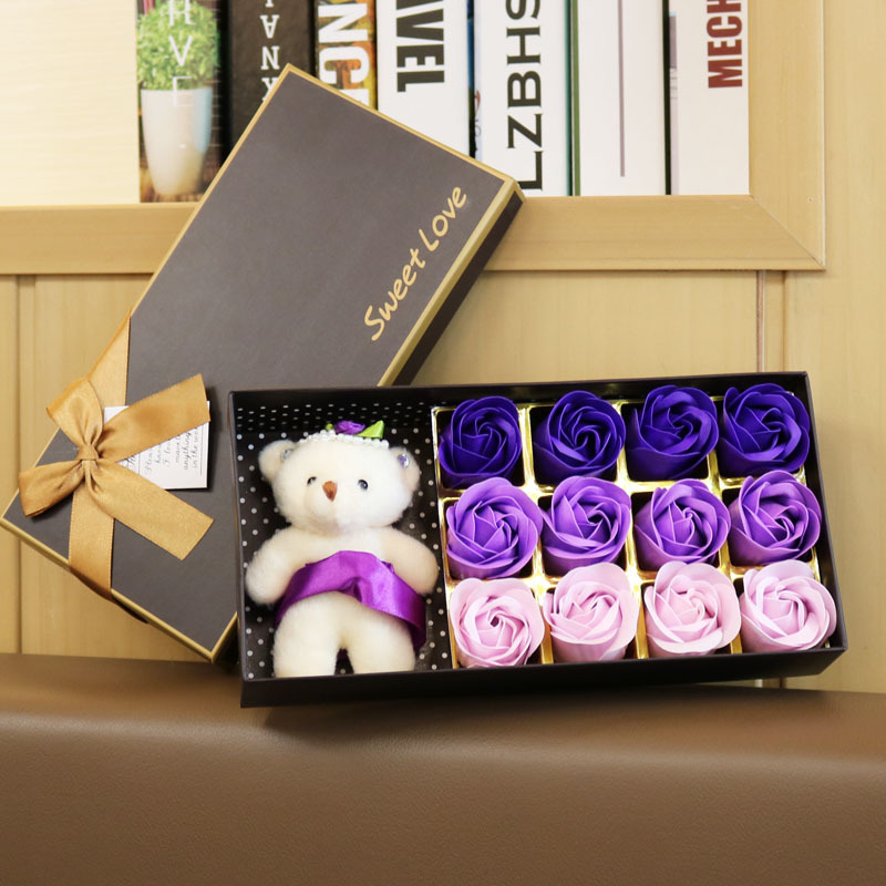 18 roosi seebilillede kinkekarbid, väikesed kingitused üritustele, praktilised kingitused, suveniirid, seebililled piiriülene kohaletoimetamine