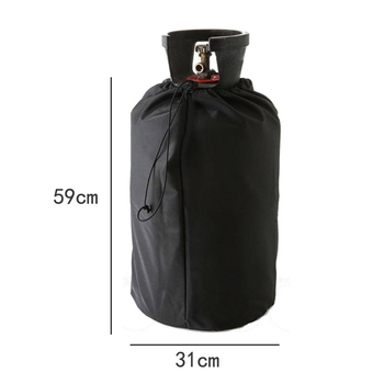 Allikastootjate piiriülene välistingimustes kasutatav väikese propaanipaagi kate 210D Oxfordi riidest bensiinipaagi kate veekindel päikesekaitsetolmukate