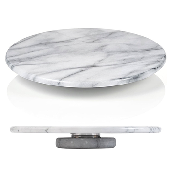Μαρμάρινη διακόσμηση κέικ περιστρεφόμενο δίσκο φυσικής πέτρας υψηλής ποιότητας περιστρεφόμενο δίσκο αποθήκευσης κουζίνας Lazy Susan περιστρεφόμενο δίσκο για ψήσιμο