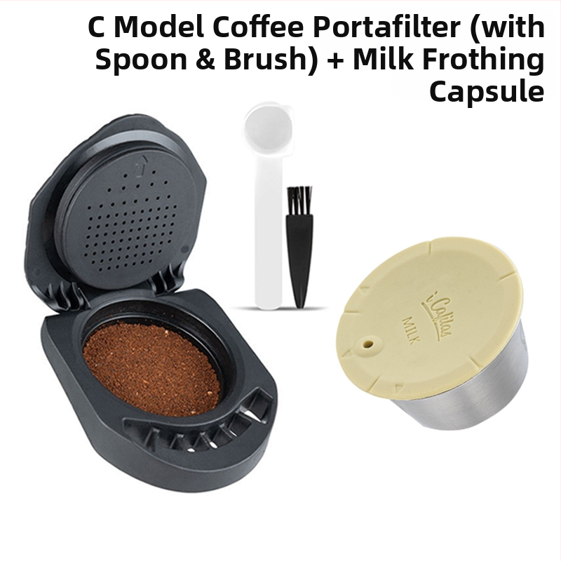 „Duoqu Kusi“ keitiklio miltelių kaiščių keitiklio ciklas vietoj kavos aparato kapsulės apvalkalo, maistiniu būdu užpildyti kavos milteliai