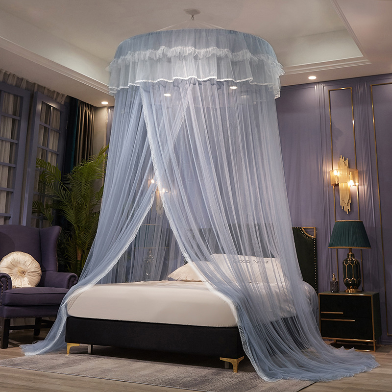 Uus sääsevõrk kodulaele kuppel tolmukindel lõng üheinimesevoodi universaalne ühevärviline sääsevastane lastevõrk erihinnaga