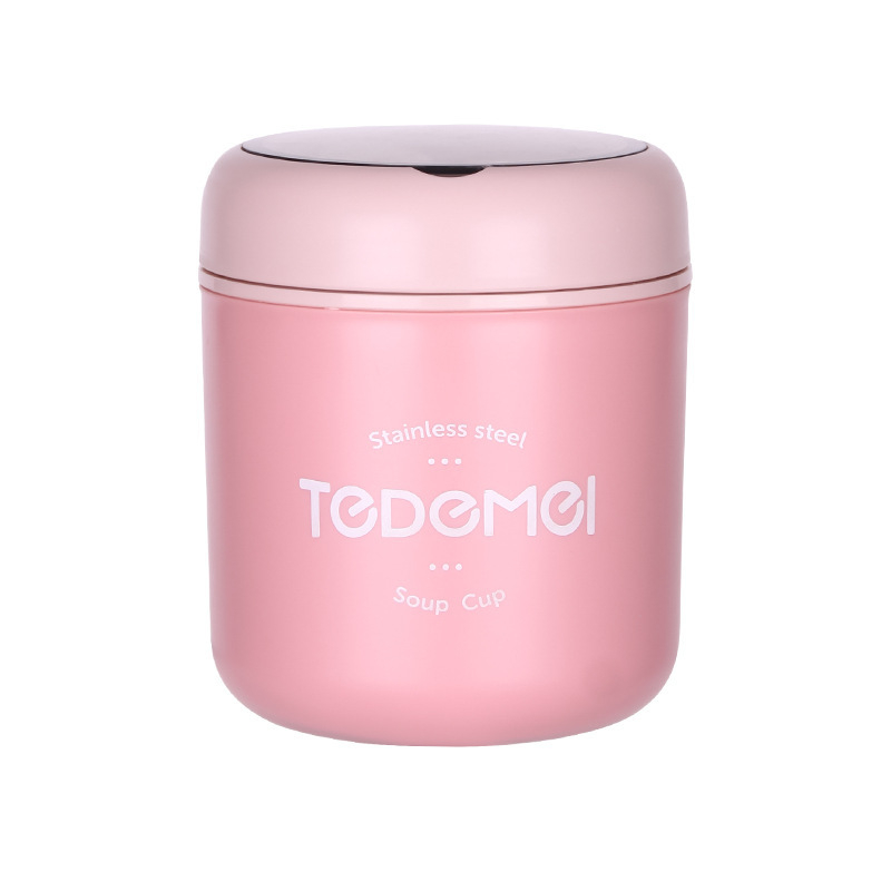 Piiriülene 304 roostevabast terasest hommikusöögitops majapidamises kasutatava mikrolaineahju suletud termostopsiga lauanõude lusikas kaanega tass hulgimüük