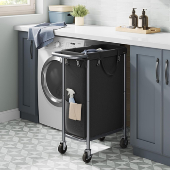 Nešvarių drabužių krepšelis Namų apyvokos reikmenų mobilus miegamasis Nešvarių drabužių vežimėlis Tualetas Vonios kambarys Skalbinių laikymo krepšelis