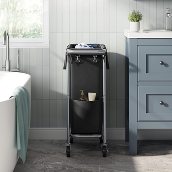 Καλάθι με βρώμικα ρούχα για το σπίτι, τροχήλατο, υπνοδωμάτιο, καρότσι με βρώμικα ρούχα, ράφι αποθήκευσης, τουαλέτα, μπάνιο, καλάθι αποθήκευσης πλυντηρίου