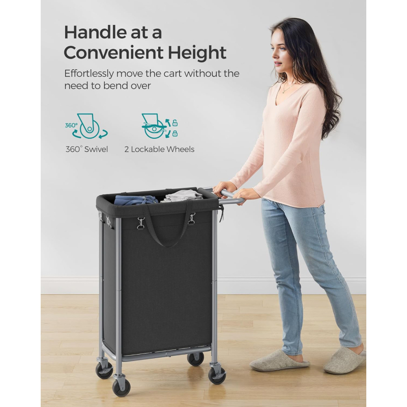 Nešvarių drabužių krepšelis Namų apyvokos reikmenų mobilus miegamasis Nešvarių drabužių vežimėlis Tualetas Vonios kambarys Skalbinių laikymo krepšelis