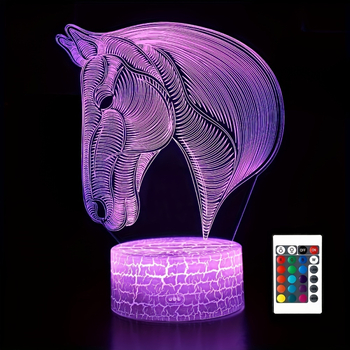 Διασυνοριακά διακοσμητικά στολίδια νυχτικού πολύχρωμο τρισδιάστατο νυχτερινό φως LED αφής τηλεχειριστήριο κομοδίνο φωτιστικό diy ατμόσφαιρα μικρό επιτραπέζιο φωτιστικό