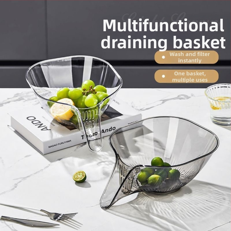 Daugiafunkcis kanalizacijos krepšelis virtuvės kanalizacijos baseinui „Amoy“ daržovių krepšelio plovimui daržovių baseino plovimui ryžių sietui vaisių ir daržovių laikymo krepšelio plovimui vaisių lėkštei